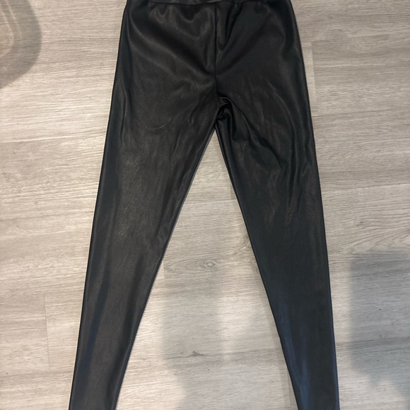 Charlotte Russe Black Faux Leather Pants - Picture 3 of 3